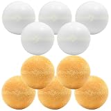 5 White and 5 Yellow Foosballs