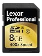 Lexar LSD8GBCTBEU400 400X SDHC Class 10 UHS-I 8GB 8192 MB