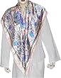 Silk Scarfs for Women Square Handpainted 44 x 44 inches (sqsrf112)