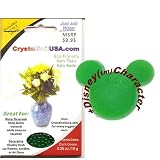 DARK GREEN Round CrystalsoilUSA(TM) Brand Water Beads;6pkg.-10g./pack+ (1) Crystal Soil Disney(tm)Character.