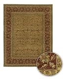 Chandra Rugs Angora Hand Made Wool Rug 1402 Brown Floral 6'0x9'0