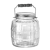 ANCHOR HOCKING 1 Gallon Barrel Jar With Metal Lid, 2 Pack Sold in packs of 2