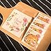 YunKo 100pcs Self Adhesive Cookie Bakery Candy Biscuit Roasting Treat Gift DIY Plastic Bag For Wedding (Pink Thank You)