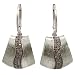 Sterling Silver Brown Diamond Swish Brushed Earrings (1/3 cttw)