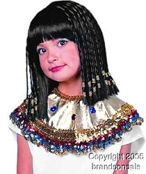 Child's Egyptian Cleopatra Costume Wig