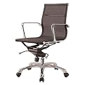 Merrill Low-Back Chair - Black/ Chrome