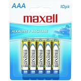 MAXELL 723810 - LR0310BP ALKALINE BATTERIES (AAA; 10 PK; CARDED)