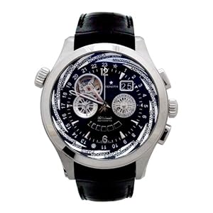 Zenith Men's 03.0520.4037/22.C660 Class Traveller World Timer Strap Watch
