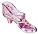 Fenton Art Glass Princess Slipper Collectible, Rose Color, 5-Inch Long