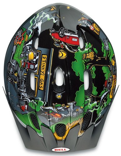 Bell Amigo Youth Bike Helmet (Black Hot Rod Skunks - Youth)