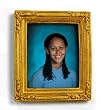 Gold Magnet Frame for Personal Photographs with pop-out easel (2-3/4" x 2-1/2")