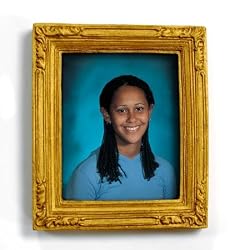 Gold Magnet Frame for Personal Photographs with pop-out easel (2-3/4" x 2-1/2")