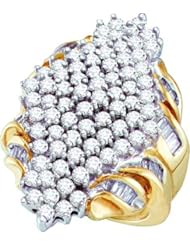 3.00CTW DIAMOND LADIES CLUSTER RING