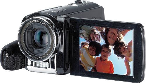 Rollei Movieline SD5 Camcorder,(5-fach optischer Zoom, 7,6 cm (3 Zoll) Display, HDMI Kabel) schwarz