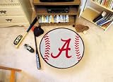 Alabama Crimson Tide Baseballl Floor Rug Mat