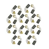 uxcell　カーボンブラシ　炭素　ブラシ　汎用電動モーター用　修復部品　パワーツール　3/5" x 2/5" x 6/25"　10 ペア入り