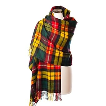 Edinburgh 100% Lambswool Scottish Tartan M