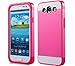 1X Hybrid TPU Silicone Case Sleeve Bag Case Protection Case Protective Cover for Samsung Galaxy S3 S III I9300 I9305 - Hot Pink Pink + White + Pink Purple