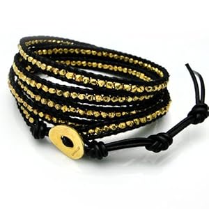 【クリックで詳細表示】チャンルー/CHAN LUU/5ラップレザーブレスレット w/レッドImpジャスパー TAMBA [ジュエリー] Chan Luu [ジュエリー]