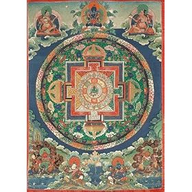 Thanka Print (Acid Free Paper) Mandala of Green Tara