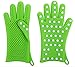 Finally! Women's Silicone Oven Mitts / Pot Holders. These Cooking Gloves are the Only Ones Designed Specifically to Fit Ladies' Hands - Ultra Flexible & Heat Resistant | They are Perfect for Birthday Gifts for Her & Ideal for Bridal Showers, Weddings & Housewarming Gifts (Lime Green, M/L, 1 Pair)
