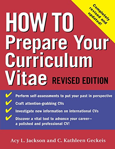 how to prepare your curriculum vitae how toseries