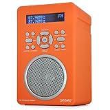 Produkt-Bild: Denver DAB Digital Radio FM Receiver DAB/DAB+ UKW Radiowecker orange