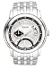 Bulova Men's Dual-Time Sunray Dial Stainless Steel Bracelet Watch #96B110
