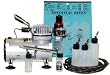 IWATA Eclipse HP-BCS AIRBRUSH Kit With Airbrush Depot 1 Year Warranty Tankless Compressor and 6 Foot Air Hose Set, 5 Bottle Set & Stencil Kit