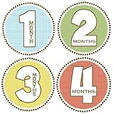 Seaside Monthly Baby Bodysuit Stickers