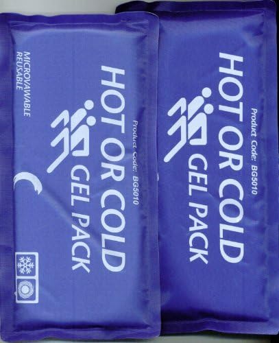 2 Each - Hot Cold Gel Microwaveable Reusable Ice Pack Blue Fabric Cover 5 X 10 by Wholesale Electrotherapy