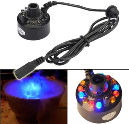 12-LED Ultrasonic Mist Maker Fogger Water Fountain Pond