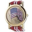 Usa Flag Murano Millefiori Watch Wrist