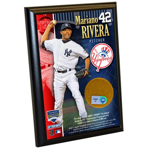 MLB New York Yankees Mariano Rivera 4-by-6-Inch Dirt Plaque