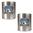 San Jose Earthquakes MLS 2pc Stainless Steel Can Holder Set - Primary Team Logo by Great American Products
