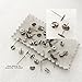 Titanium Earring Supplies,40 pcs, 20-6mm pad Posts and 20 pcs. Stainless Backs,Hypoallergenic Jewelry