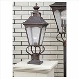 Homestead 1-light 24.5 inch Exterior Post Light in Weathered Patina