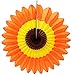 6-pack 18 Inch Tissue Paper Fanburst Decoration (Fall - Orange/Gold/Brown)