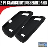 Original OEM 2 Pack Black Silicone Skin for your Blackberry Storm 9530 + DBROTH Cloth