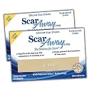 2 Packs of 12 ScarAway LONG (1.5 x 7" ea.) VALUE PACK - 24 Professional Grade Silicone Scar Sheets - 24 Total Scar Patches - Ideal for Larger Scars -The Solution for your Scar - FREE RUSH SHIPPING TODAY! - NO CODE REQUIRED!