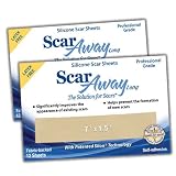 2 Packs of 12 ScarAway LONG  VALUE PACK   24 Professional Grade Silicone Scar Treatment Sheets   24 Total Scar Patches   Ideal for Larger Scars  The Solution for your Scar   FREE RUSH SHIPPING TODAY!   NO CODE REQUIRED!