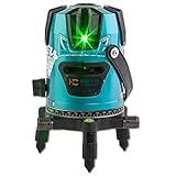 恒昌光電 グリーンレーザー墨出し器 HCG04-2 2ライン 1垂直・1水平 オートラインレーザー レーザー墨出し器 水平器 フルライン測定器 MP-DL2