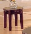 Traditional Style End Table in Cappuccino Finish By Coaster Furniture