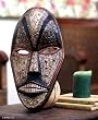 Wood mask, 'Peace' Wood mask, 'Peace'