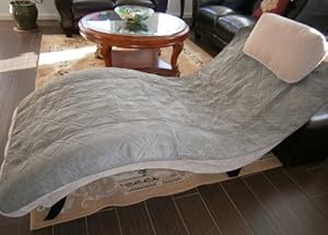 Amazon.com: Bonded Micro Suede Quilted Sectional Chaise ...