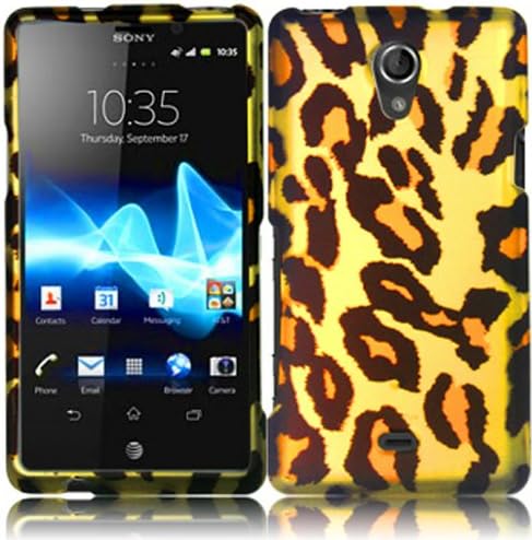 For Sony Ericsson Xperia TL LT30at Hard Design Cover Case Brown Leopard Accessory