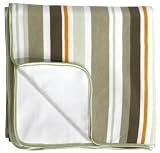 JJ Cole Swaddle Blanket - Green Stripes