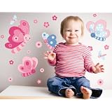 Forwalls Butterflies & Friends Removable Wall Decal Stickers