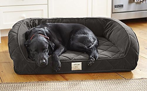 Orvis Deep Dish Dog Bed With Memory Foam / Only Medium Dogs Up To 40-60 Lbs., Slate, Medium