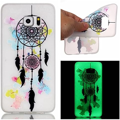 Galaxy S7 Edge Case, MIMICat® Luminous Case Noctilucent Glow in the Dark Soft TPU Case Cover Protector Skin for Samsung Galaxy S7 Edge (Dreamcatcher )